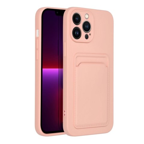 Etui CARD CASE do iPhone 13 Pro Max różowy