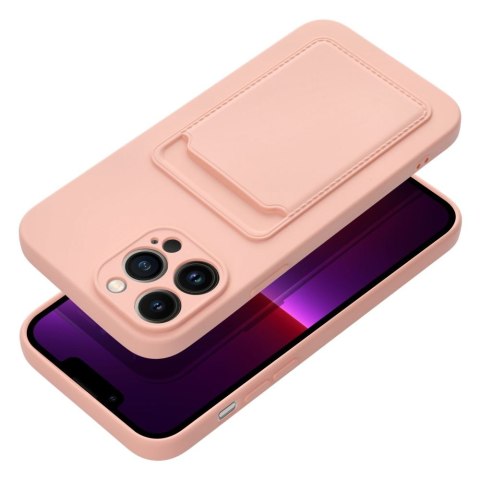 Etui CARD CASE do iPhone 13 Pro Max różowy