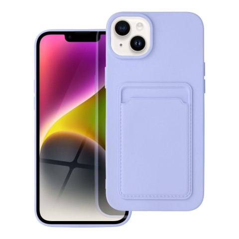 Etui CARD CASE do iPhone 14 Plus fioletowy