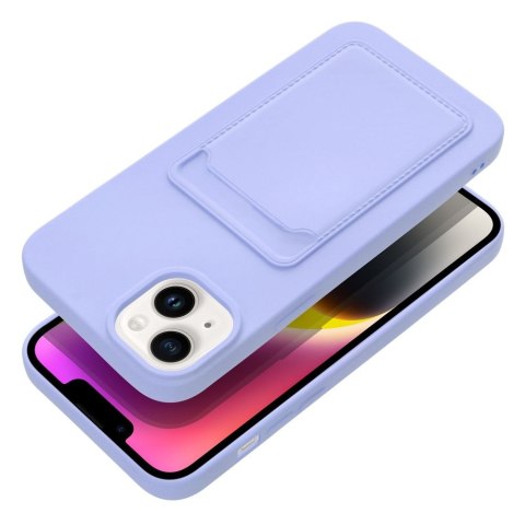 Etui CARD CASE do iPhone 14 Plus fioletowy