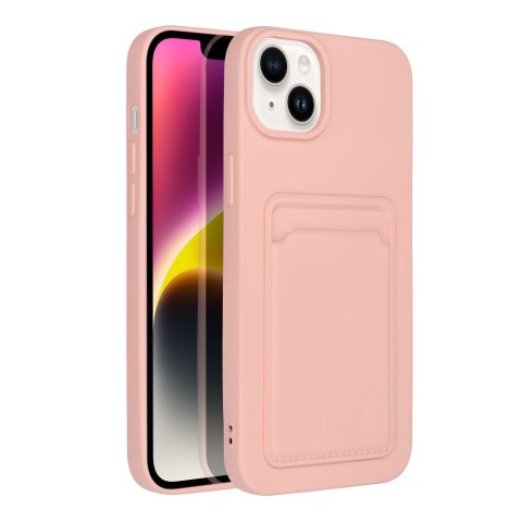 Etui CARD CASE do iPhone 14 Plus różowy