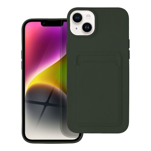 Etui CARD CASE do iPhone 14 Plus zielony