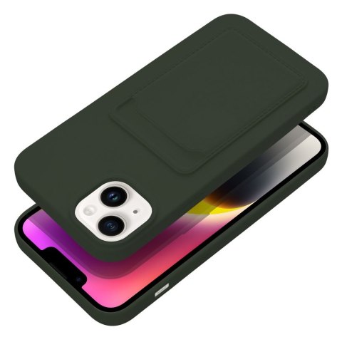 Etui CARD CASE do iPhone 14 Plus zielony