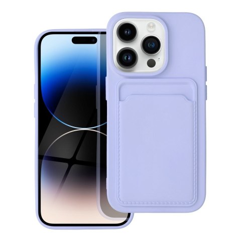 Etui CARD CASE do iPhone 14 Pro fioletowy