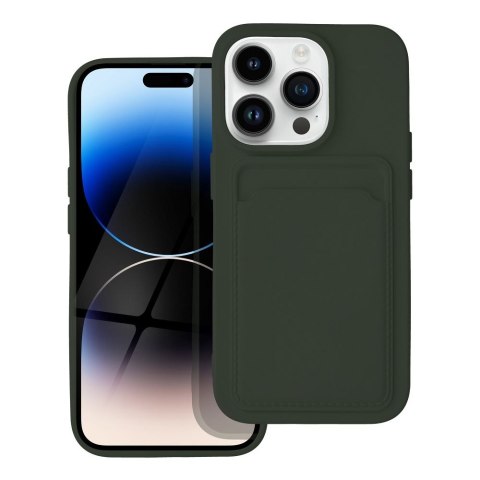 Etui CARD CASE do iPhone 14 Pro zielony