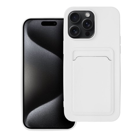 Etui CARD CASE do iPhone 15 Pro Max biały