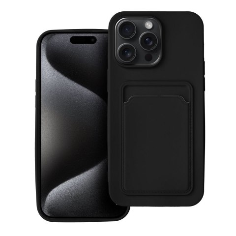 Etui CARD CASE do iPhone 15 Pro Max czarny