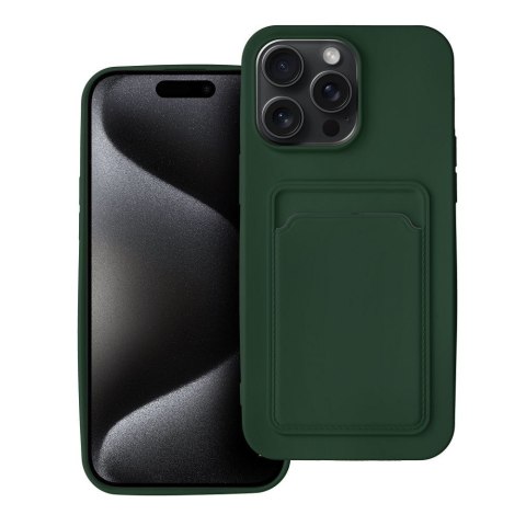 Etui CARD CASE do iPhone 15 Pro Max zielony