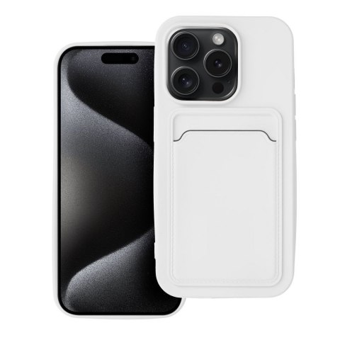 Etui CARD CASE do iPhone 15 Pro biały