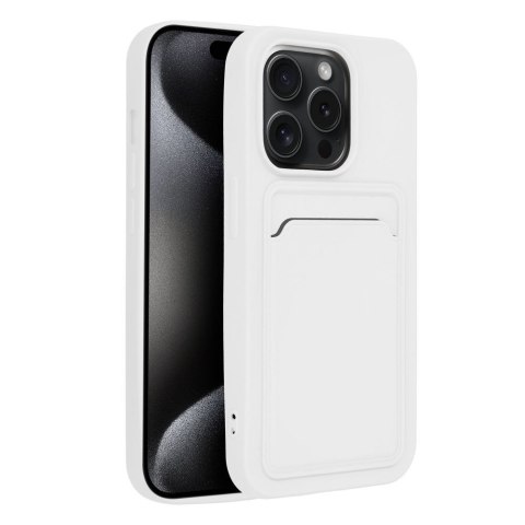 Etui CARD CASE do iPhone 15 Pro biały