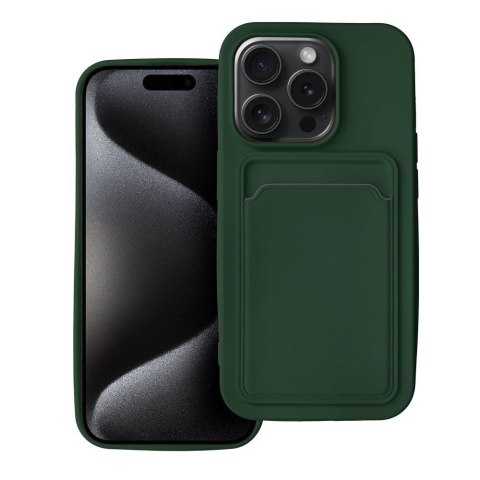 Etui CARD CASE do iPhone 15 Pro zielony
