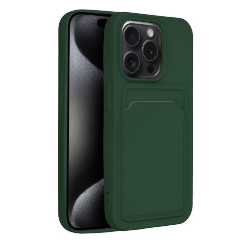Etui CARD CASE do iPhone 15 Pro zielony