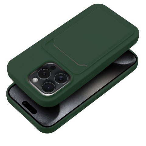 Etui CARD CASE do iPhone 15 Pro zielony