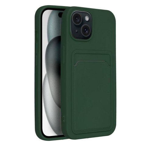 Etui CARD CASE do iPhone 15 zielony