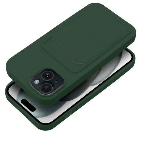 Etui CARD CASE do iPhone 15 zielony