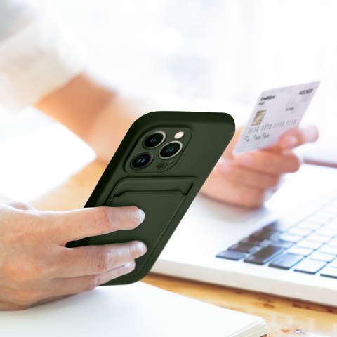 Etui CARD CASE do iPhone 15 zielony