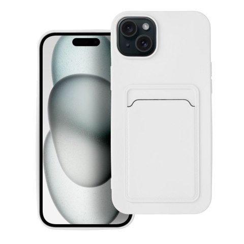 Etui CARD CASE do iPhone 15 Plus biały