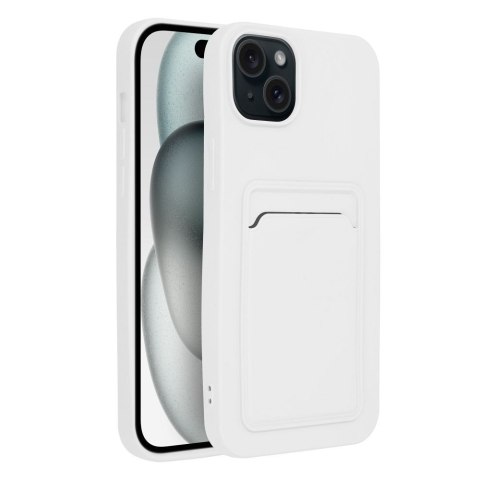 Etui CARD CASE do iPhone 15 Plus biały