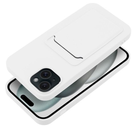 Etui CARD CASE do iPhone 15 Plus biały