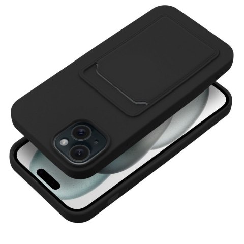 Etui CARD CASE do iPhone 15 Plus czarny