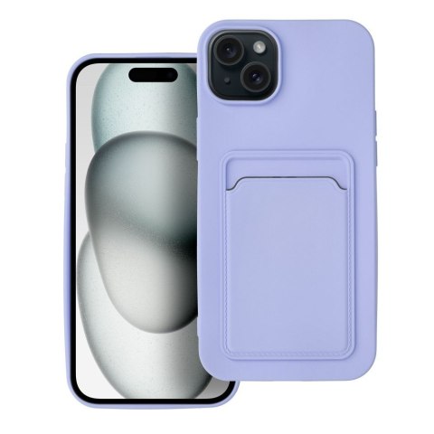 Etui CARD CASE do iPhone 15 Plus fioletowy