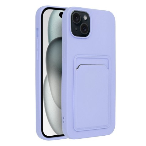 Etui CARD CASE do iPhone 15 Plus fioletowy
