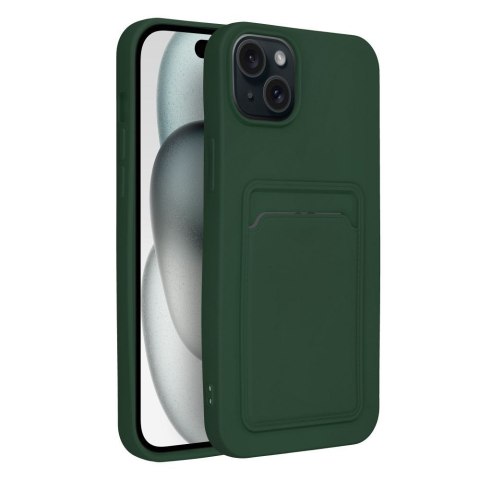 Etui CARD CASE do iPhone 15 Plus zielony