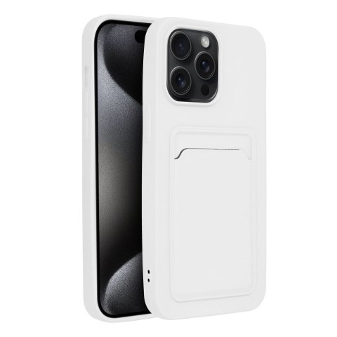 Etui CARD CASE do iPhone 15 Pro Max biały