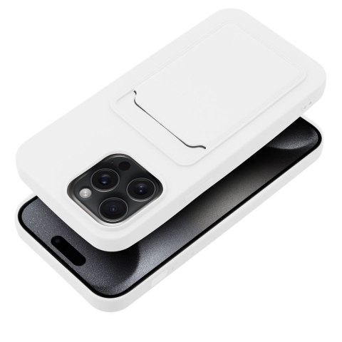 Etui CARD CASE do iPhone 15 Pro Max biały