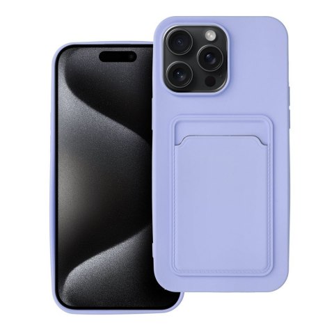 Etui CARD CASE do iPhone 15 Pro Max fioletowy
