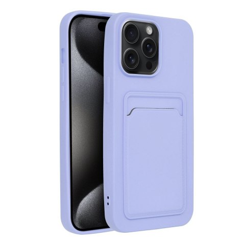 Etui CARD CASE do iPhone 15 Pro Max fioletowy