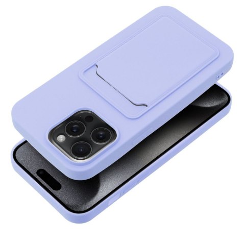 Etui CARD CASE do iPhone 15 Pro Max fioletowy