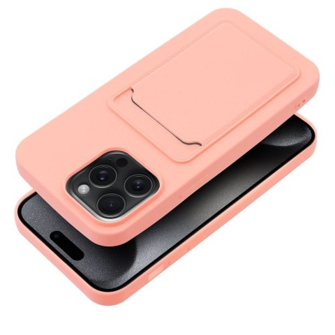 Etui CARD CASE do iPhone 15 Pro Max różowy