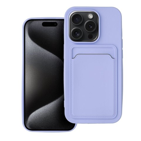 Etui CARD CASE do iPhone 15 Pro fioletowy