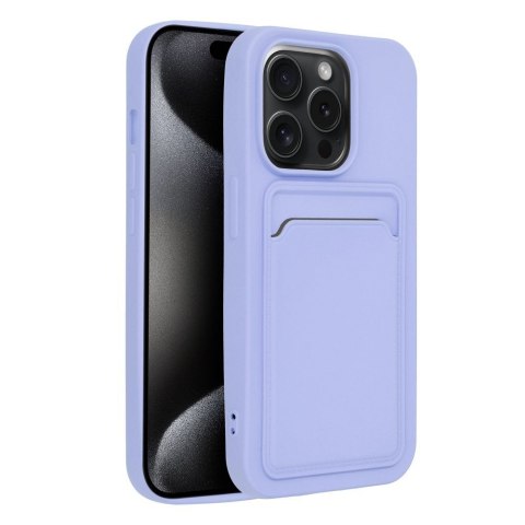 Etui CARD CASE do iPhone 15 Pro fioletowy