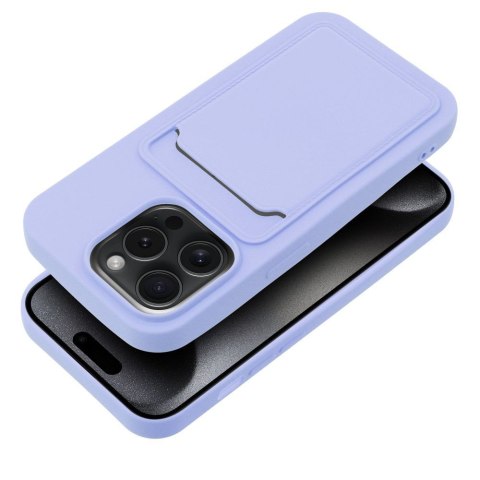 Etui CARD CASE do iPhone 15 Pro fioletowy