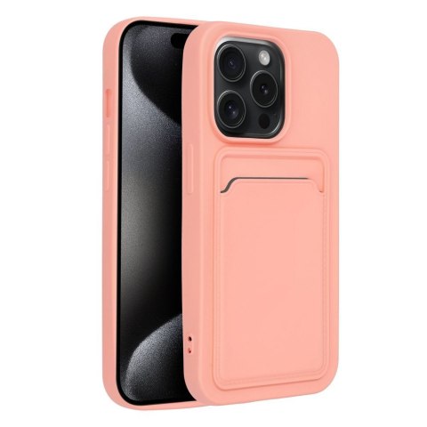 Etui CARD CASE do iPhone 15 Pro różowy