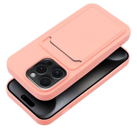 Etui CARD CASE do iPhone 15 Pro różowy