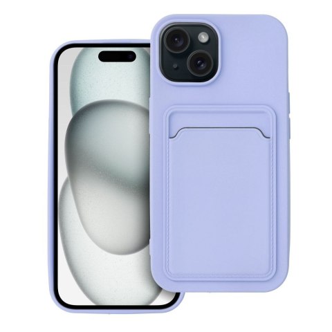 Etui CARD CASE do iPhone 15 fioletowy