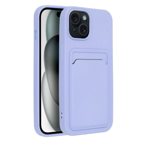 Etui CARD CASE do iPhone 15 fioletowy