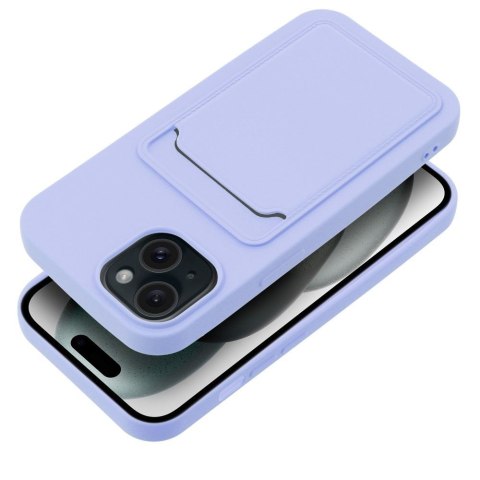 Etui CARD CASE do iPhone 15 fioletowy