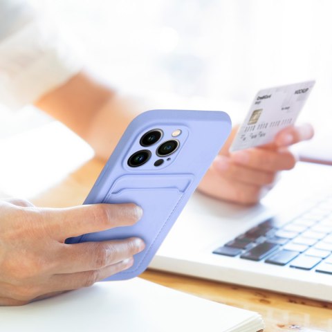 Etui CARD CASE do iPhone 15 fioletowy