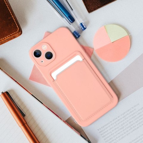 Etui CARD CASE do iPhone 15 różowy