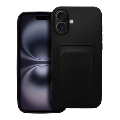 Etui CARD CASE do iPhone 16 Plus czarny