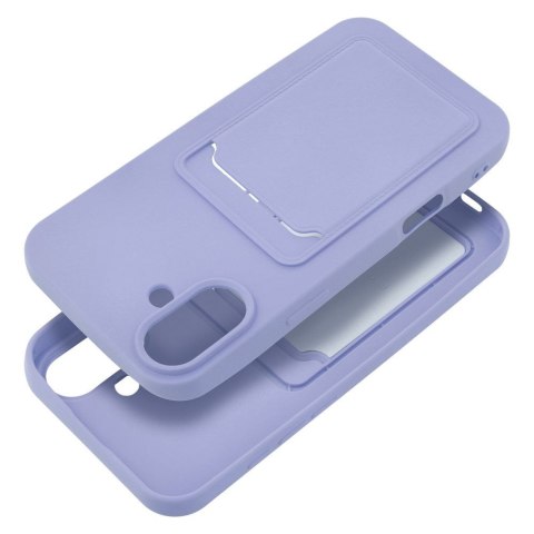 Etui CARD CASE do iPhone 16 Plus fioletowy