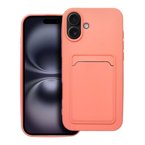 Etui CARD CASE do iPhone 16 Plus różowy