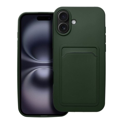 Etui CARD CASE do iPhone 16 Plus zielony