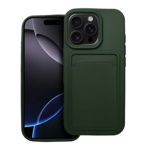 Etui CARD CASE do iPhone 16 Pro zielony