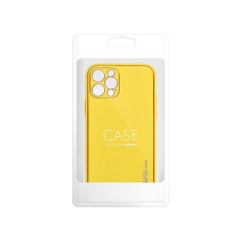 Etui LEATHER CASE skórzany do iPhone 14 Pro żółty