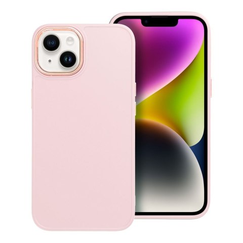 Etui FRAME do iPhone 14 pudrowy róż